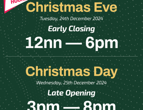 Holiday Hours! – 21/12/24